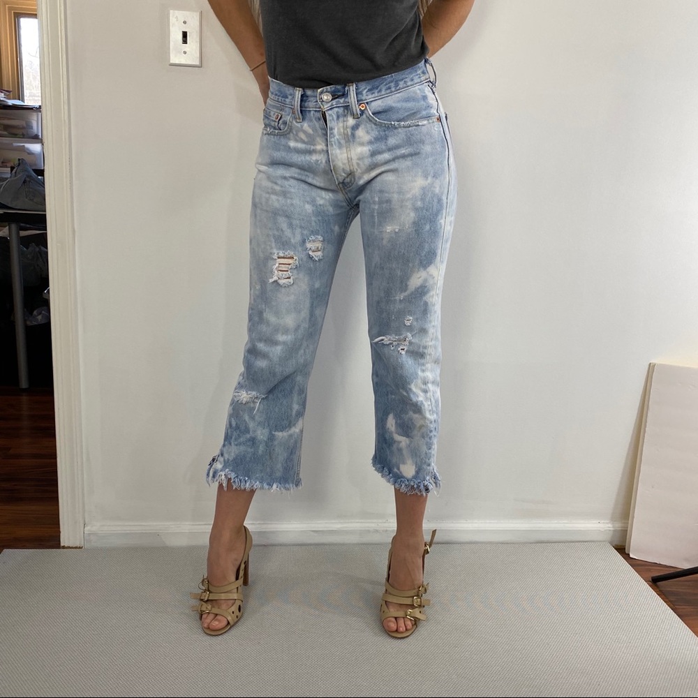 Levi’s Jeans Custom Painted & Distressed Denim - Picture 15 of 16